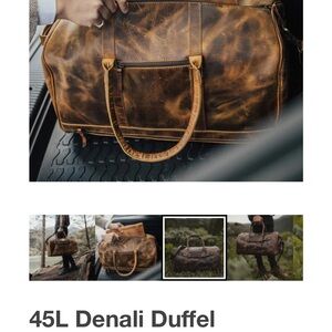 Kodiak Vintage Brown Leather Duffel Bag